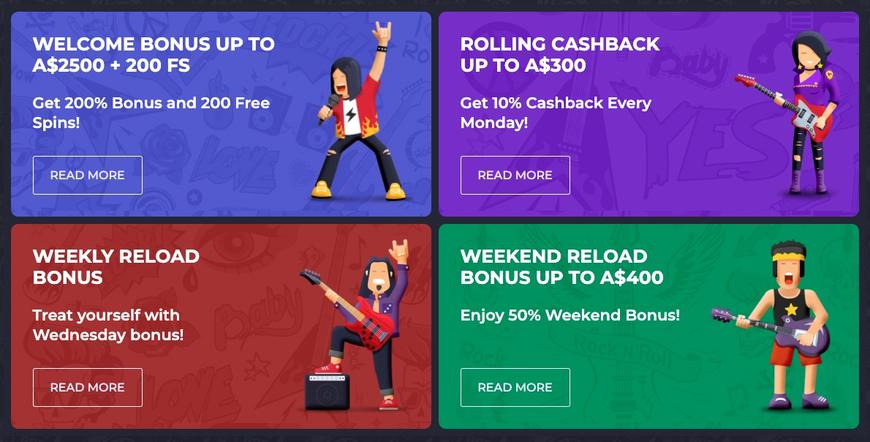 RollingSlots Casino Bonuses